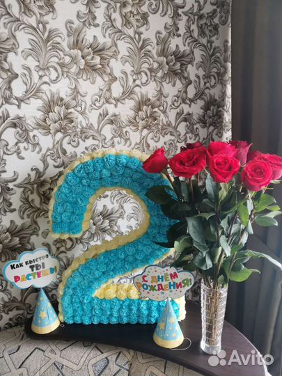 Цифра 2 на день рождения