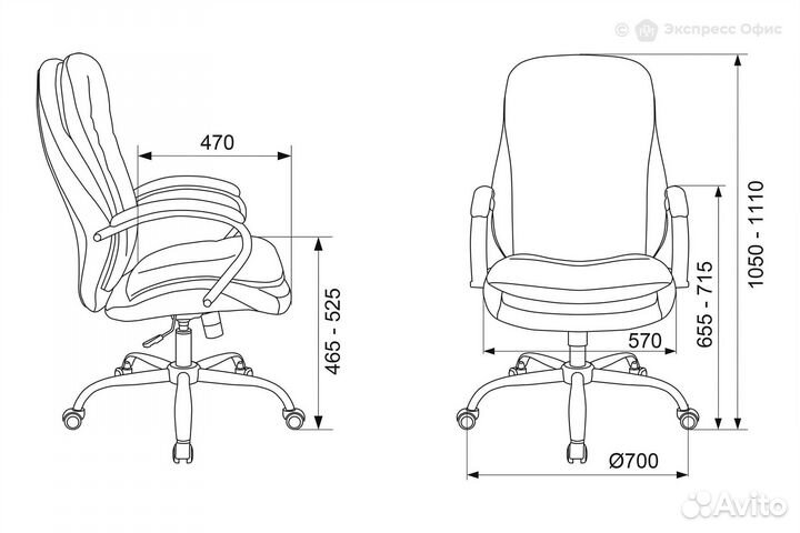 Кресло для руководителя Бюрократ T-9950SL/LT-20