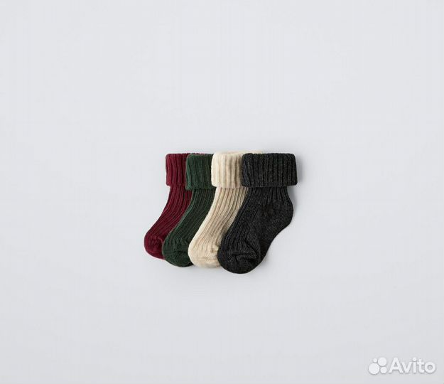 Новые носочки в коробочке Zara baby, 6-12