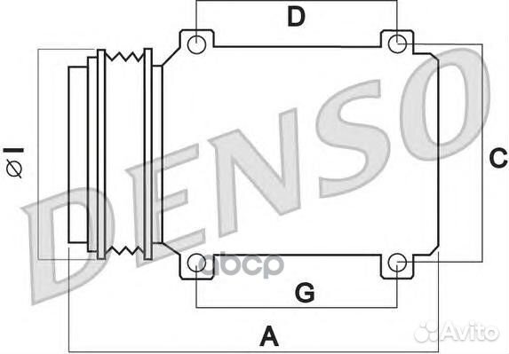 Компрессор кондиционера DCP45005 Denso