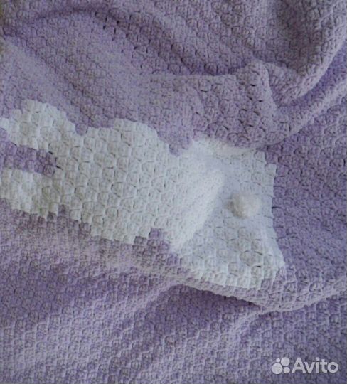 Новый плюшевый плед с зайкой для ребенка