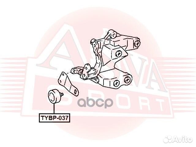 Ролик натяжной tybp-037 asva