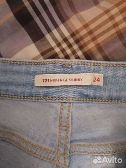 Джинсы levi's 721 high rise skinny 24