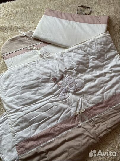 Полный комплект постельного белья бортики+одеяло