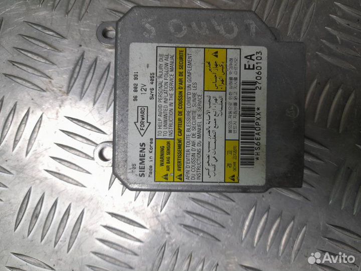 Блок управления Airbag SRS Chevrolet Lanos седан