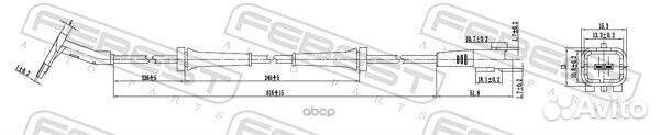 Датчик abs перед прав/лев 25606002 Febest