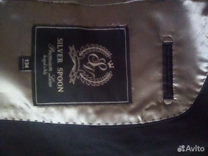 Чёрный пиджак школьный Silver spoon