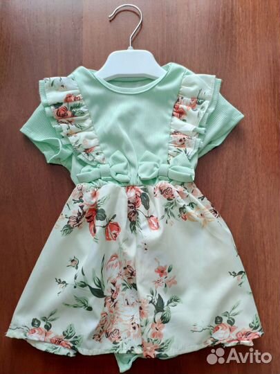 Платье боди для девочки 68 74