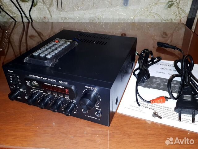 Усилитель с Bluetooth модулем KS-33BT