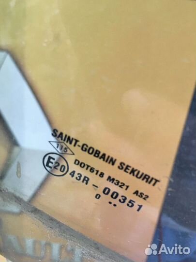 Стекло боковое двери Renault sandero Прав