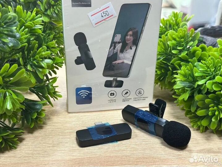 Микрофон петличка iPhone/Android беспроводная