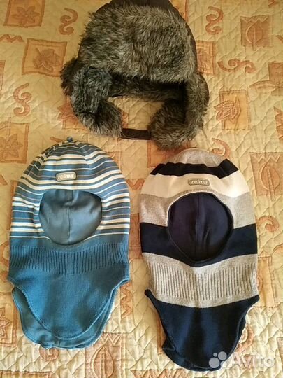 Шлемы Reima р.50, 52 хб на хб,ушанка50-52 Демисезо