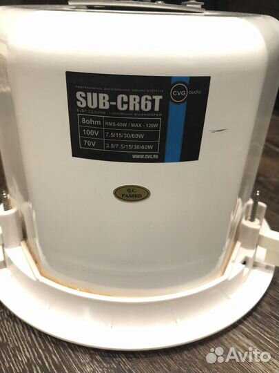 SUB-CR6T CVGaudio Потолочный сабвуфер