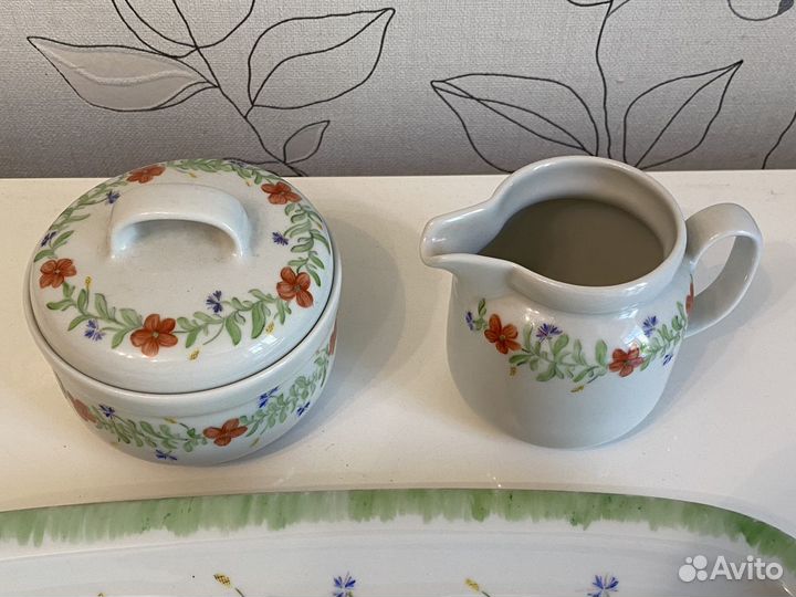 Блюдо, сахарница, сливочник. Bavaria. Винтаж