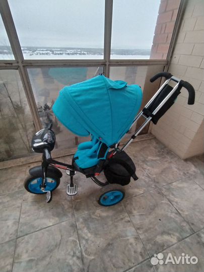 Детский велосипед с родительской ручкой