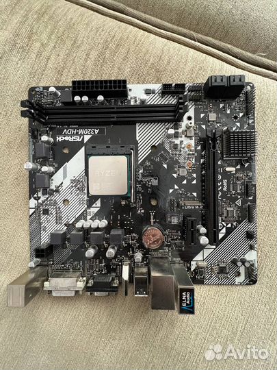 Комплект Amd Ryzen 5 2600 + asrock a320m-hdv