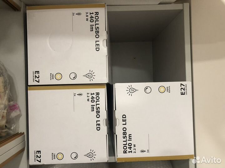 Лампы rollsbo led IKEA e27