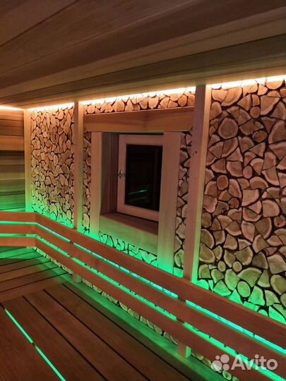 Панно из можжевельника для бани