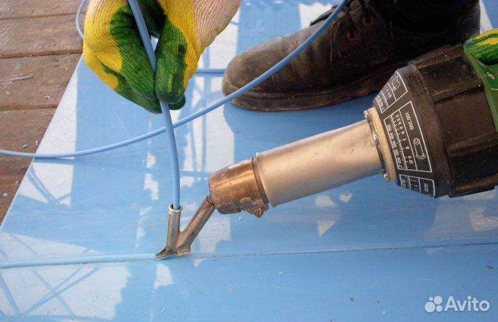 Сварка экструдером изделий из полипропилена и пнд