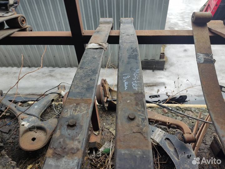 Рессоры задние 18мм Рено Мастер, Мовано 98-10г