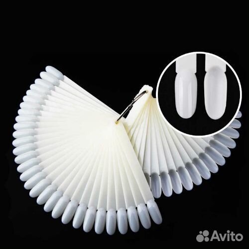 Палитра для гель-лаков на кольце, 50 шт