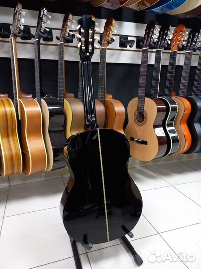 Черная Классическая гитара Fabio Новая