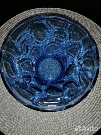 Салатник цветное стекло СССР