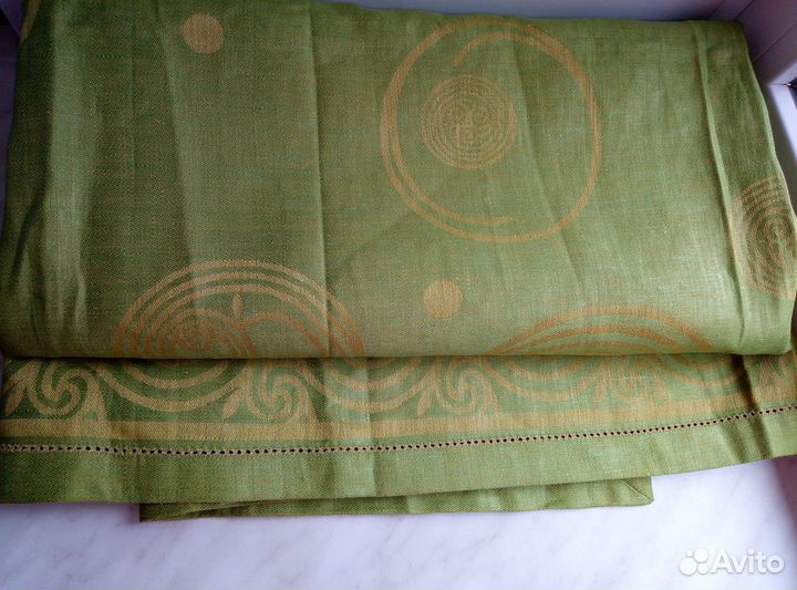 Скатерть жаккардовая, лён-хлопок (Кострома)