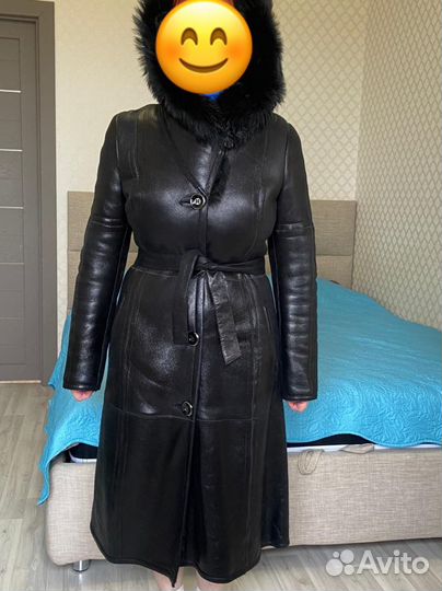 Дубленка женская 48