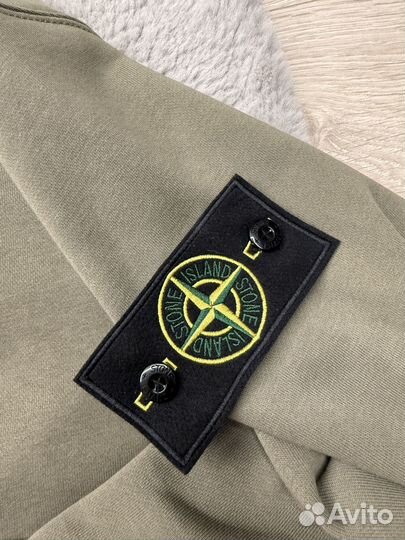 Худи stone island стоник болотный