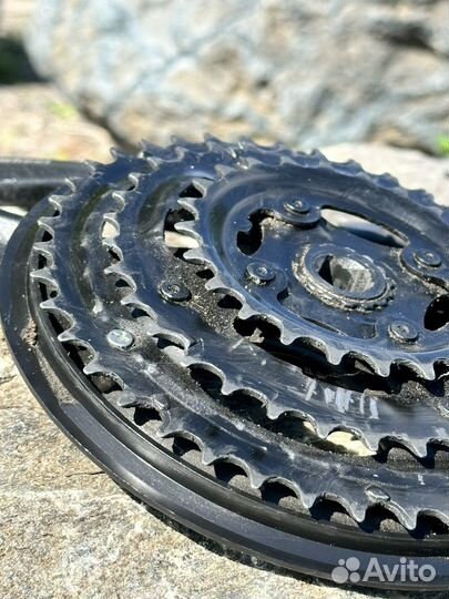 Shimano tourney шатуны 24/34/42 бу