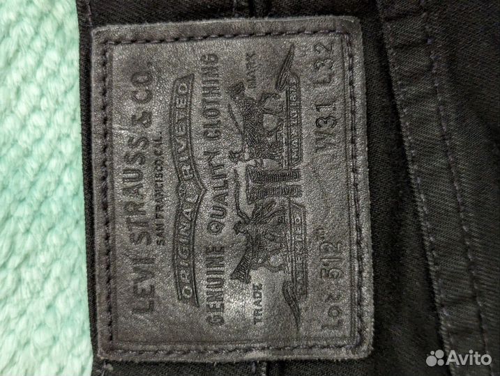 Джинсы мужские Levis 512 черные оригинал