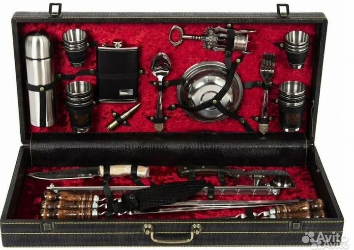 Подарочный набор шампуров в кейсе