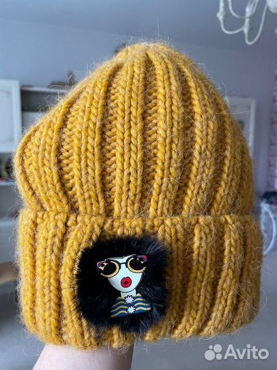Шапка для девочки зима новая 8-12 лет