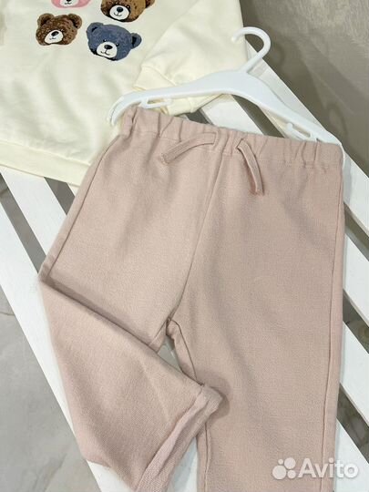 Комплект для девочки hm 80 кофта с начесом