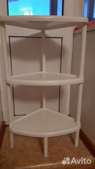 Полка угловая 3-х ярусная,пластик