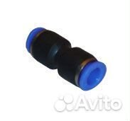 Фитинг прямой д. 9*9 проходной пвх