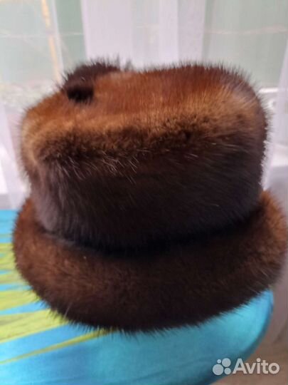 Шапка норковая женская черная