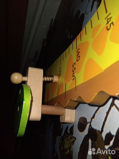 Ростомер детский деревянный на стену 