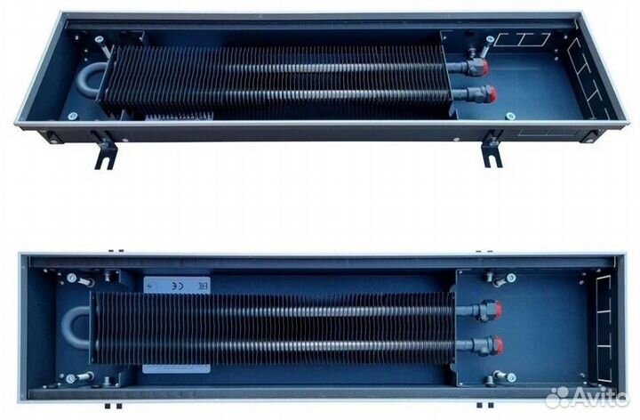 Внутрипольный конвектор водяной Techno Usual KVZ 2