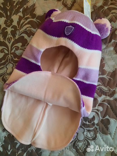 Шапка-шлем новая Котик