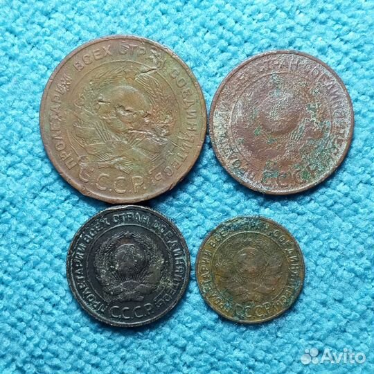 Набор медных монет 1924 года