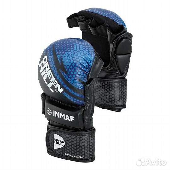 Перчатки для мма GH immaf синие (XL)