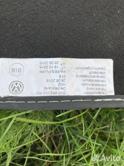 Коврики салона volkswagen tiguan 1,4tsi, 2018гв