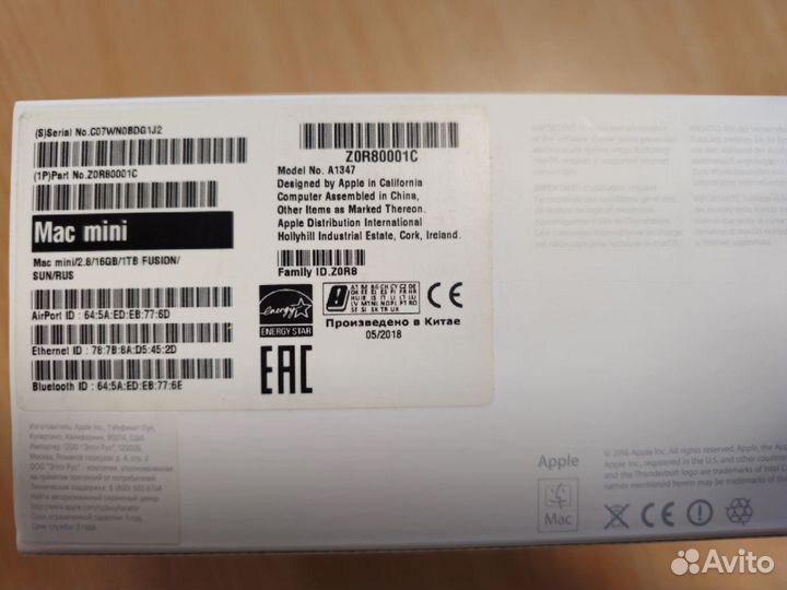 Apple mac Mini late 2014 i5 2.8Ghz/16GB/500GB