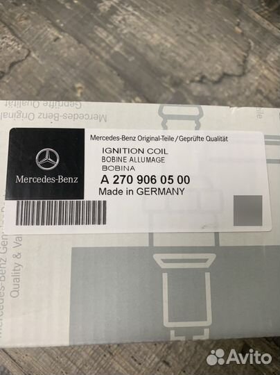 Катушка зажигания mercedes A2709060500