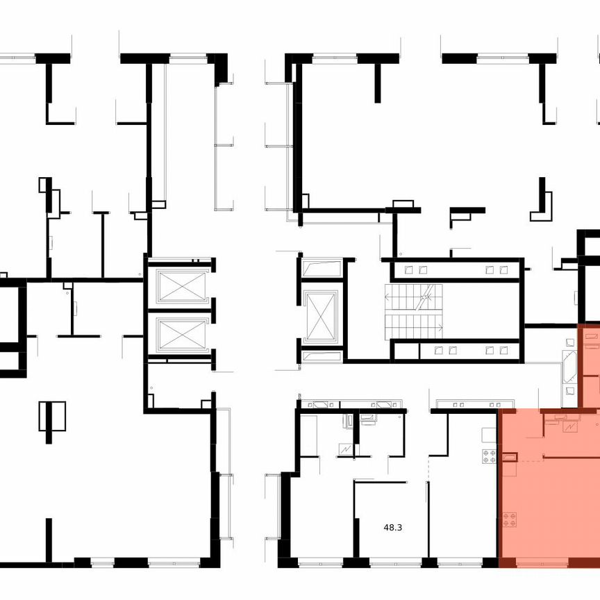 3-к. квартира, 68,3 м², 1/14 эт.