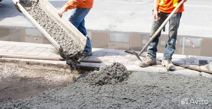 Доставка бетона миксером М 200