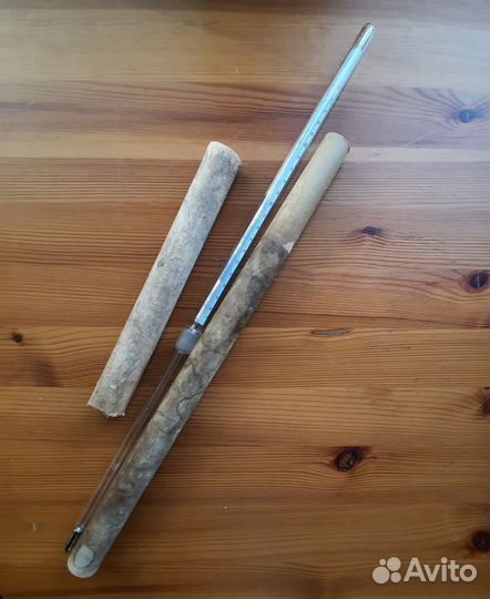 Градусник-крио старинный лабораторный 44 см