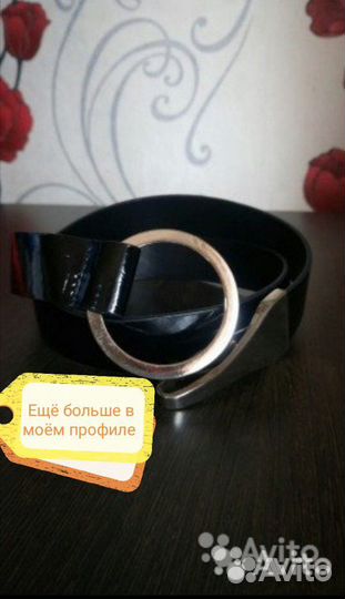 Ремень лаковый